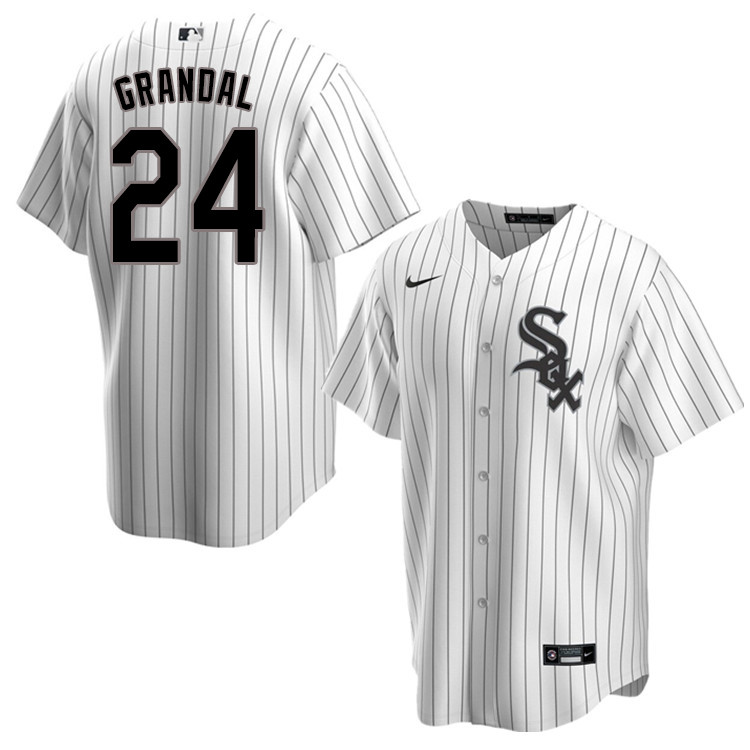 Nike Men #24 Yasmani Grandal Chicago White Sox Baseball Jerseys Sale-Pinstripe